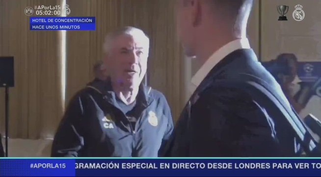Lunin llega a la concentración del Madrid y el recibimiento de Florentino y la plantilla es tremendo