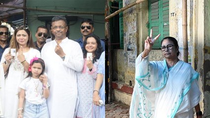 শেষ দফাতেও 'হাইভোল্টেজ স্পার্ক'!  Mamata, অভিষেক সহ ভোট দিলেন এইসব হেভিওয়েটরা