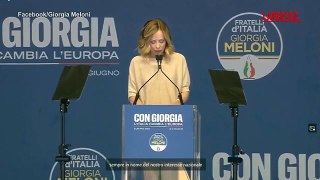 Meloni: «Con il campo largo l'Italia si sarebbe dichiarata guerra da sola»