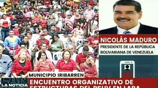 Pdte. Maduro envía saludo revolucionario a las estructuras del PSUV en Lara