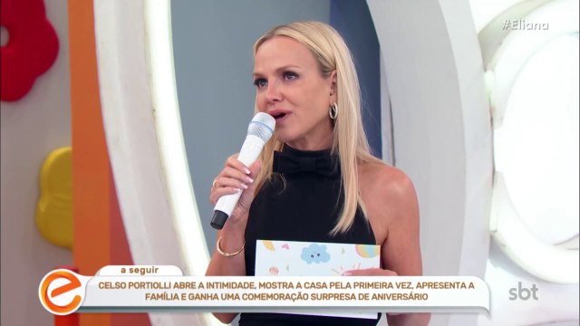 Eliana vai às lágrimas e inicia despedida do SBT enaltecendo equipe