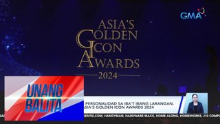 Ilang natatangging personalidad sa iba't ibang larangan, pinarangalan sa Asia's Golden Icon Awards 2024 | Unang Balita