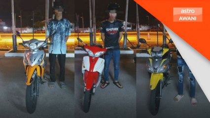 Padah buat aksi 'Superman', polis tahan tiga mat rempit