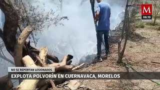 Polvorín explota en Cuernavaca, Morelos; no se registran heridos
