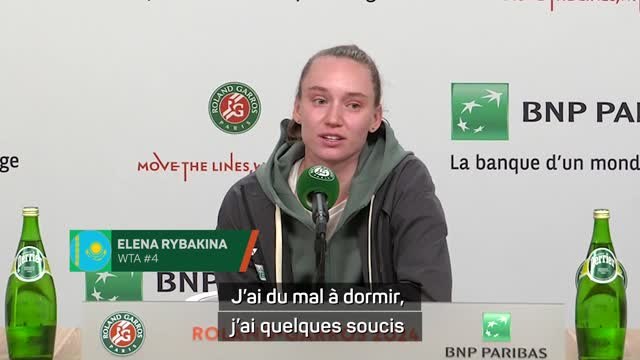 Roland-Garros - Rybakina : Quelques soucis de sommeil