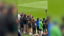Toni Kroos shares touching moment with young fans during final Real Madrid training at Wembley