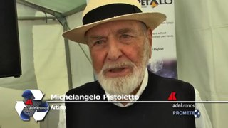 Taglio del nastro a Sant'Albano Stura (CN) per la nascita di una nuova installazione dedicata al riciclo: Pistoletto, 