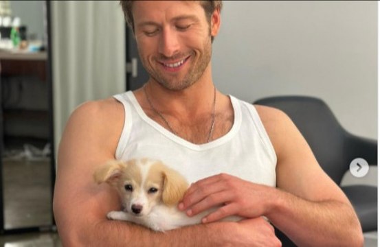 Glen Powell's dog went loose on a plane