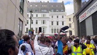 ¡Los fanáticos del Real Madrid enloquecen en las calles de Londres!
