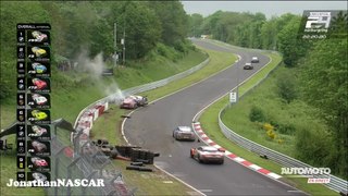 Big Crash BMW M4 & Cayman at Flugplatz 2024 Nurburgring 24 Hours