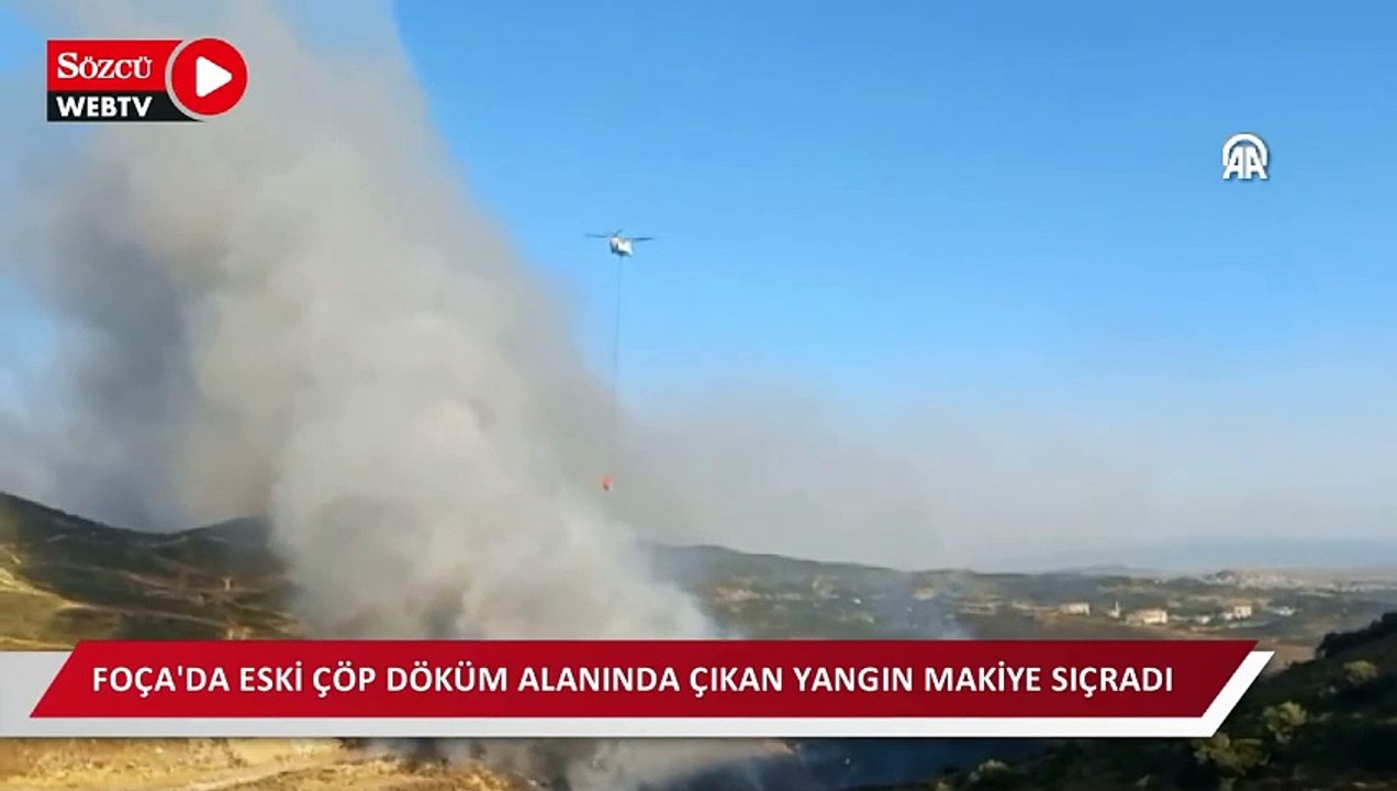 Makilik alanda çıkan yangın kontrol altına alındı