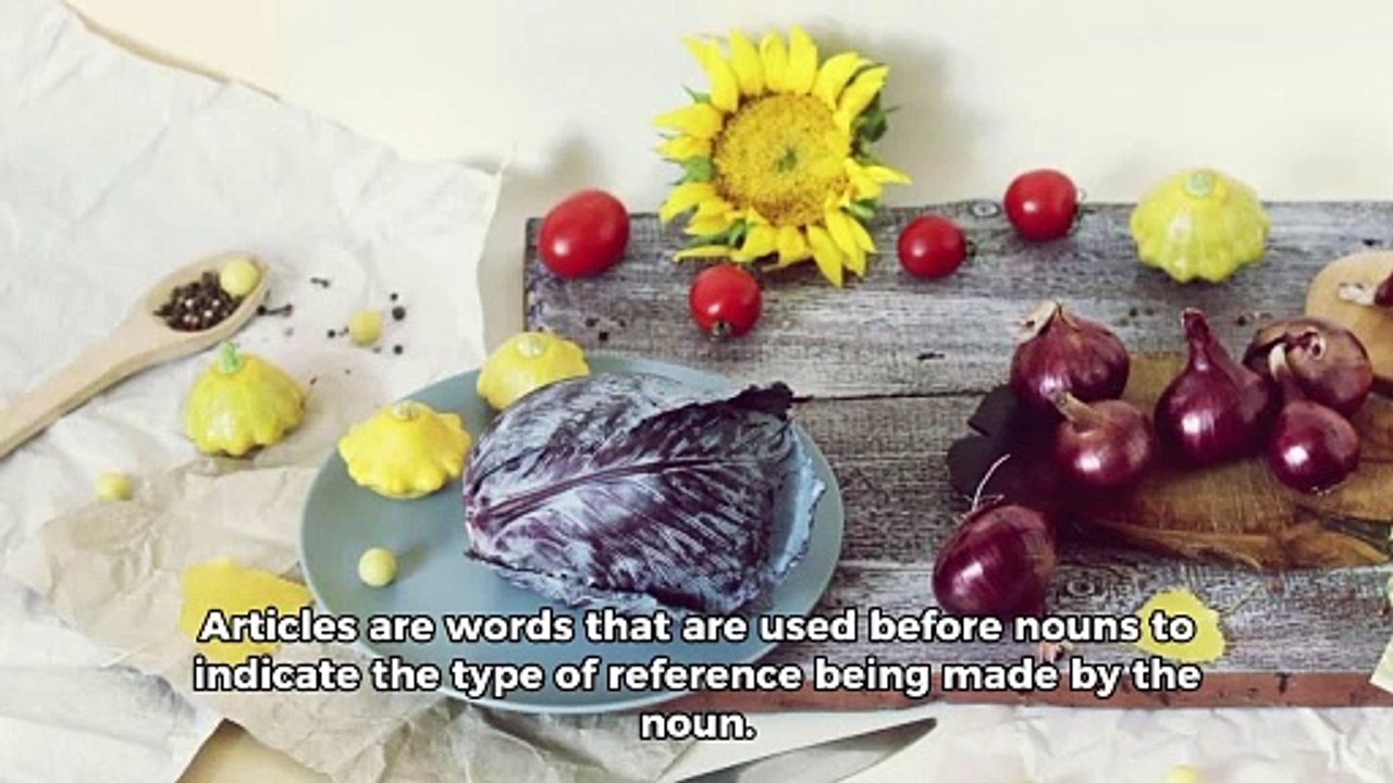 Articles and their usage
