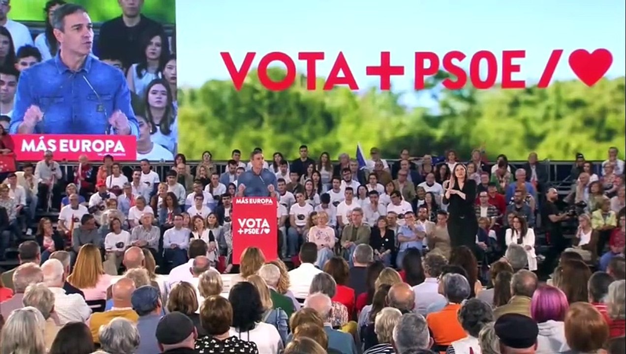 Sánchez llama a frenar con el voto socialista la Europa que proponen Feijóo y Meloni