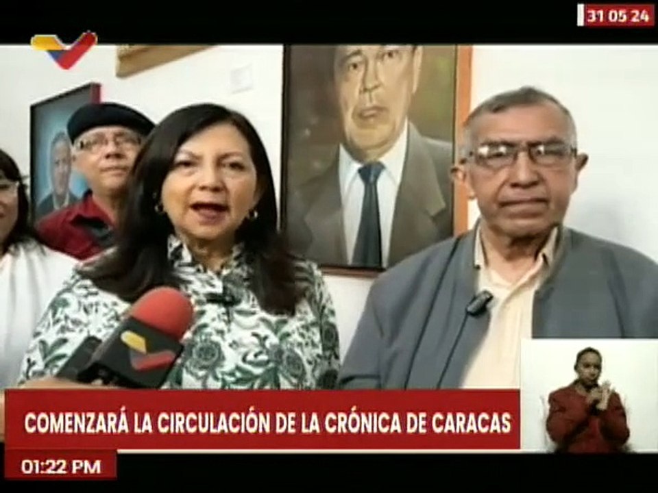 Alc. de Caracas Carmen Meléndez: Se inaugura con gran éxito la exhibición de Cronistas de Venezuela