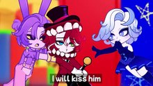 Moon x Caine: I will kiss him ( Human version ) - Gacha Life 2 - gl2