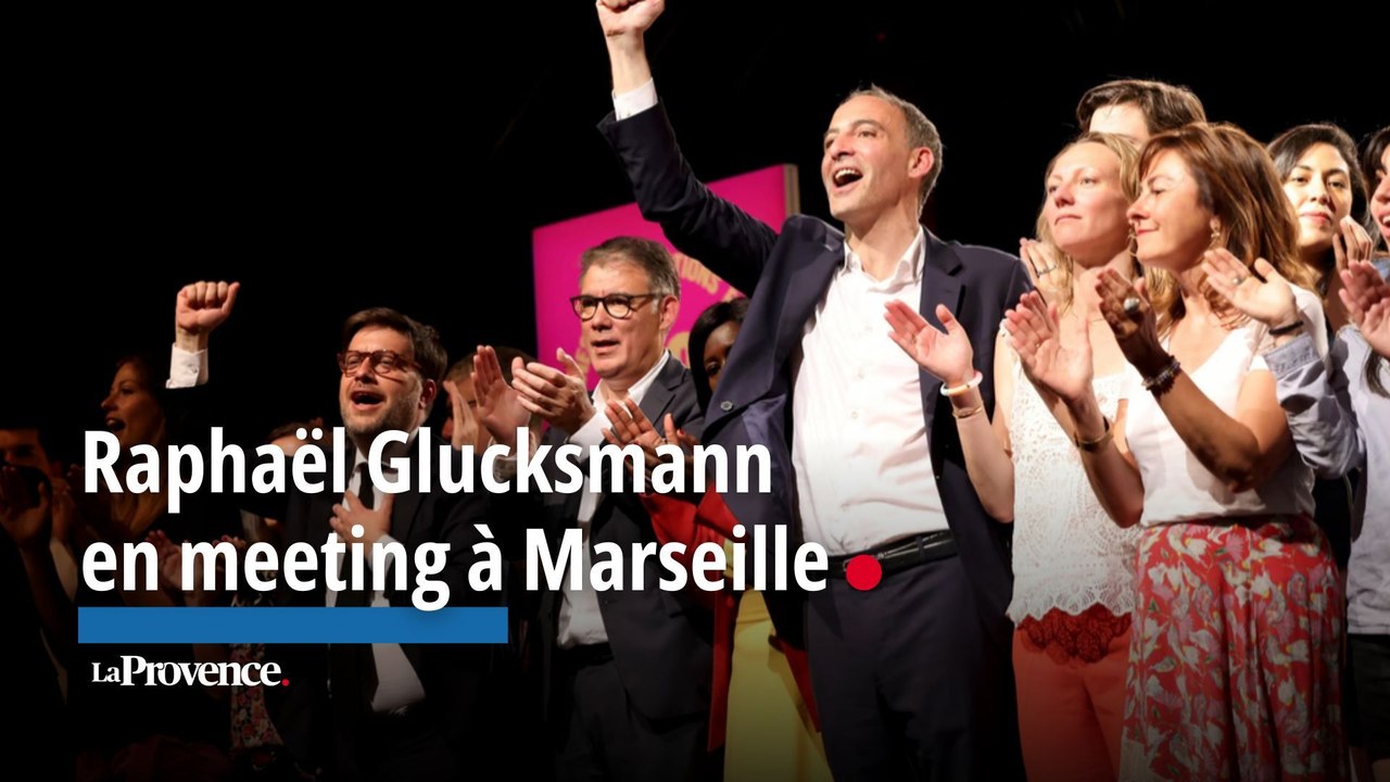 Raphaël Glucksmann en meeting à Marseille