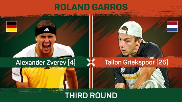 Zverev survives five-set thriller against Griekspoor