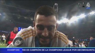 Entrevista Joselu a pie de campo Real Madrid TV
