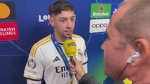 Fede Valverde habla en zona mixta tras ganar la Champions League