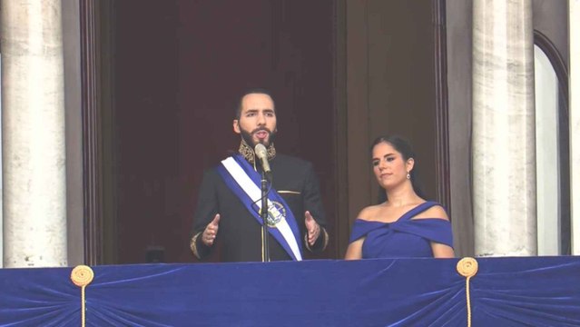 Bukele, en su toma de posesión en el segundo mandato