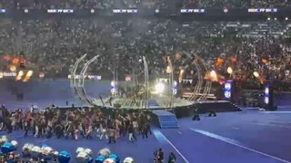 Actuación de Lenny Kravitz en la final de la Champions League