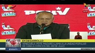 Diosdado Cabello: El sistema 1x10 logrará la victoria perfecta de las fuerzas revolucionarias