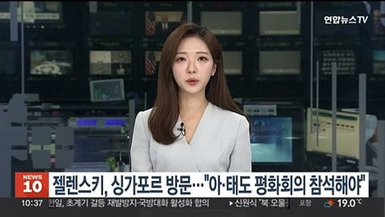 젤렌스키, 싱가포르 방문…"아·태도 평화회의 참석해야"