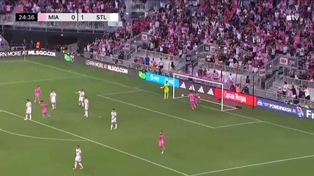 Golazo de Lionel Messi para el empate de Inter Miami ante St. Louis ...