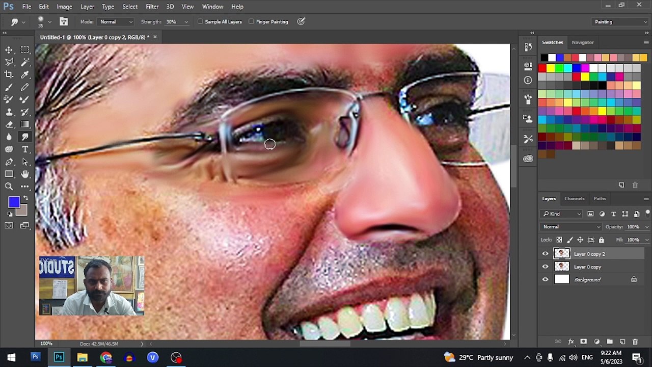 Sachin Pilot Digital Oil Painting Work I Photoshop I Tutorial