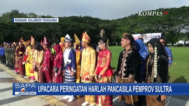Pj Gubernur Sultra Jadi Inspektur Upacara Peringatan Hari Lahir Pancasila di Kendari