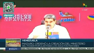 Jefe de Estado venezolano ordenó establecer el Ministerio del Poder Popular para los adultos mayores