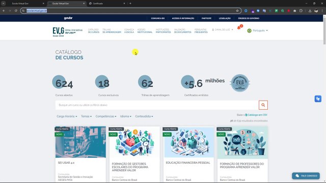 Mais de 600 Cursos Gratuitos e com Certificado - ENAP