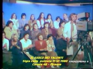Il gioco dei talenti - Sigla coda -  11-12-1980 - Canale 48 - Firenze