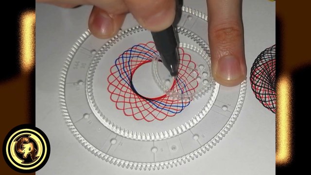  DRAWING with a circular spirograph  (Video 2)