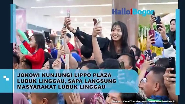 Jokowi Sapa Masyarakat di Lippo Plaza Lubuklinggau: Sambutan Meriah Pengunjung Mall