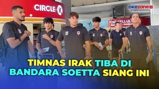 Momen Timnas Irak Tiba di Bandara Soekarno Hatta, Tebar Senyum Hangat dan Sapa Pengunjung