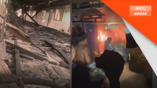 Rumah Ugop Umpin musnah dalam kebakaran
