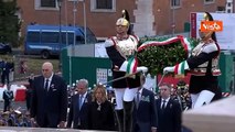 Festa della Repubblica, Mattarella depone corona all'Altare della Patria