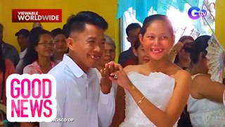 Magkasintahang walang ngipin na ikinasal, viral online! | Good News