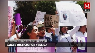 Protestas en Emiliano Zapata, Hidalgo, por justicia en caso de feminicidio de Yessica