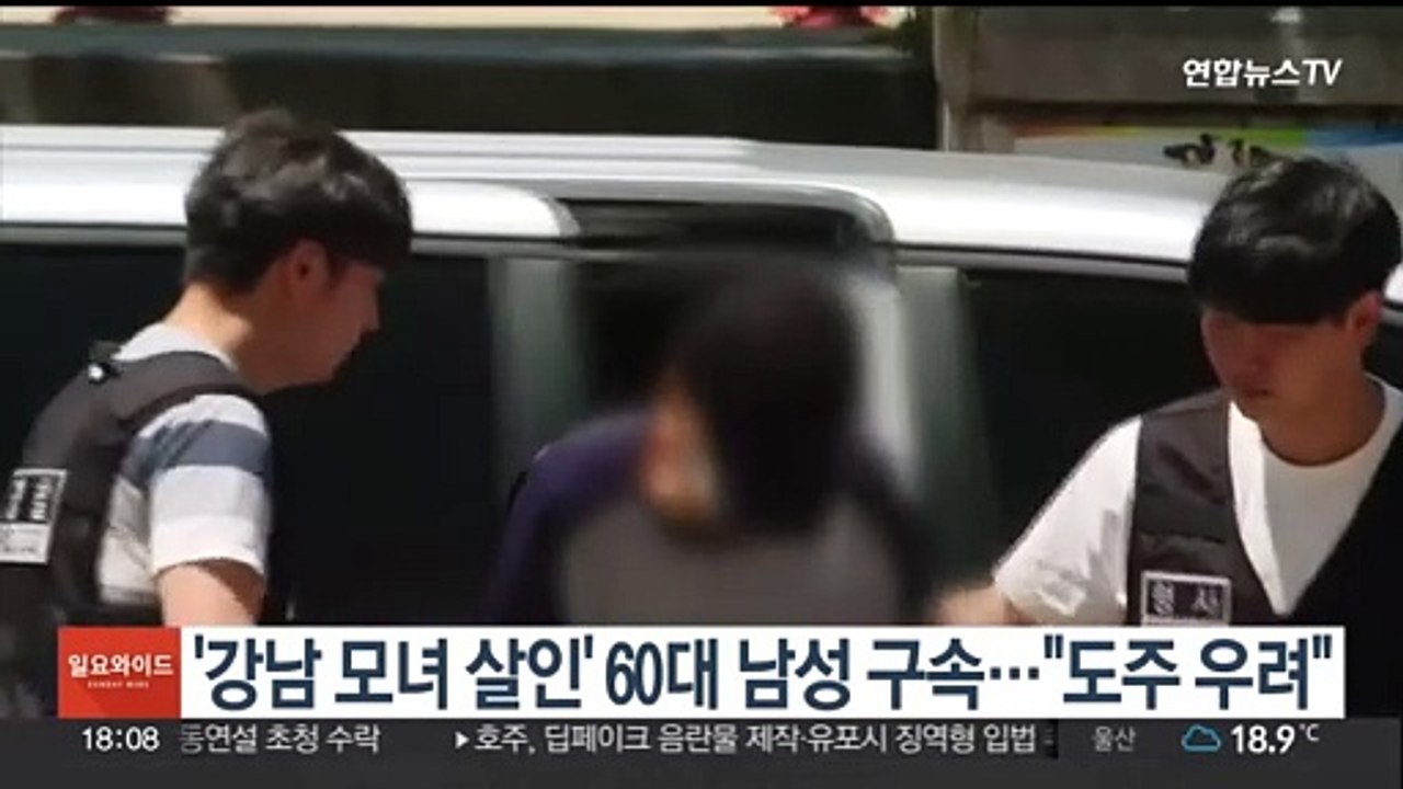'강남 모녀 살인' 60대 남성 구속…"도주 우려"