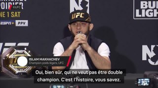 UFC 302 - Makhachev rêve d’une deuxième ceinture : “Je veux entrer dans l’histoire”
