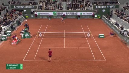 Djokovic wins in five-set thriller against Musetti