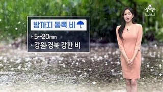 [날씨]밤까지 강원·경북 요란한 비…내일 충청이남 소나기