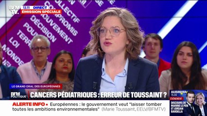 Européennes: "Quand des gens fuient la misère, la persécution et la guerre, on doit être en capacité de les accueillir", estime Marie Toussaint