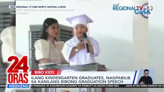 Bibong kinder graduation speeches | Nakakaiyak na surprise sa recognition day | 24 Oras Weekend