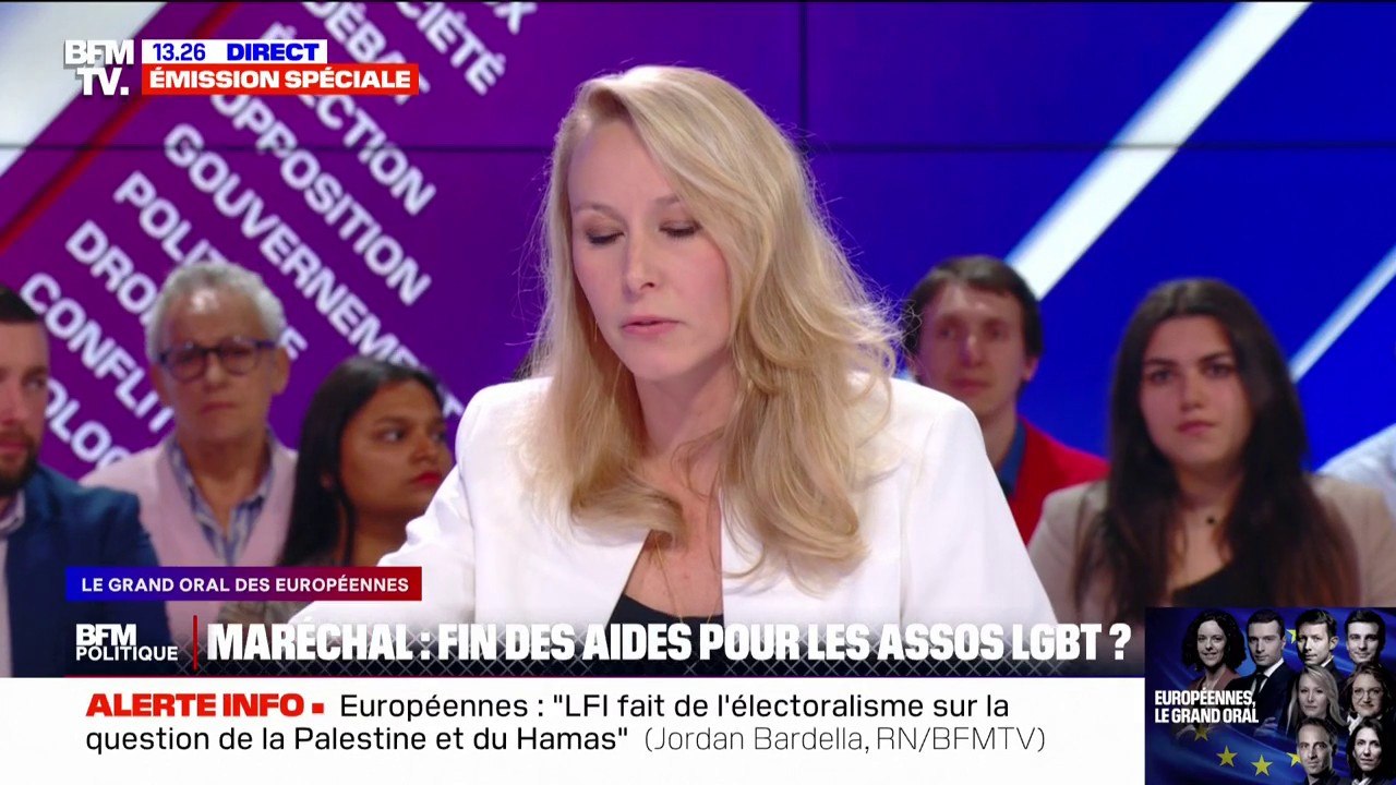 Associations de défense des droits LGBT: "Je considère que c'est une propagande et que la Commission européenne n'a pas à financer cela", déclare Marion Maréchal