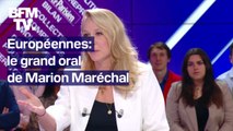 Différences avec le RN, livraison d'armes en Ukraine, subventions des associations de droits LGBT... le grand oral des Européennes de Marion Maréchal sur BFMTV