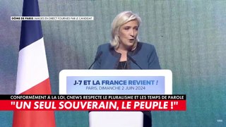 Marine Le Pen : «La France mérite mieux qu’Emmanuel Macron, l’Europe mérite mieux que Madame Von der Leyen»