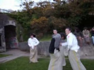 Echauffement course en sac